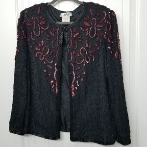 Sequined & Beaded Jacket from 1980's AP, Ltd.)
